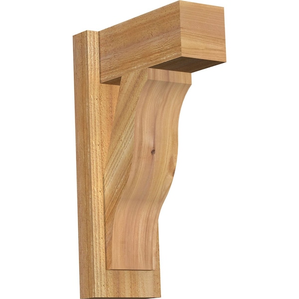 Ekena Millwork Funston Block Rough Sawn Outlooker, Western Red Cedar, 6"W x 12"D x 20"H OUT06X12X20FST05RWR - main